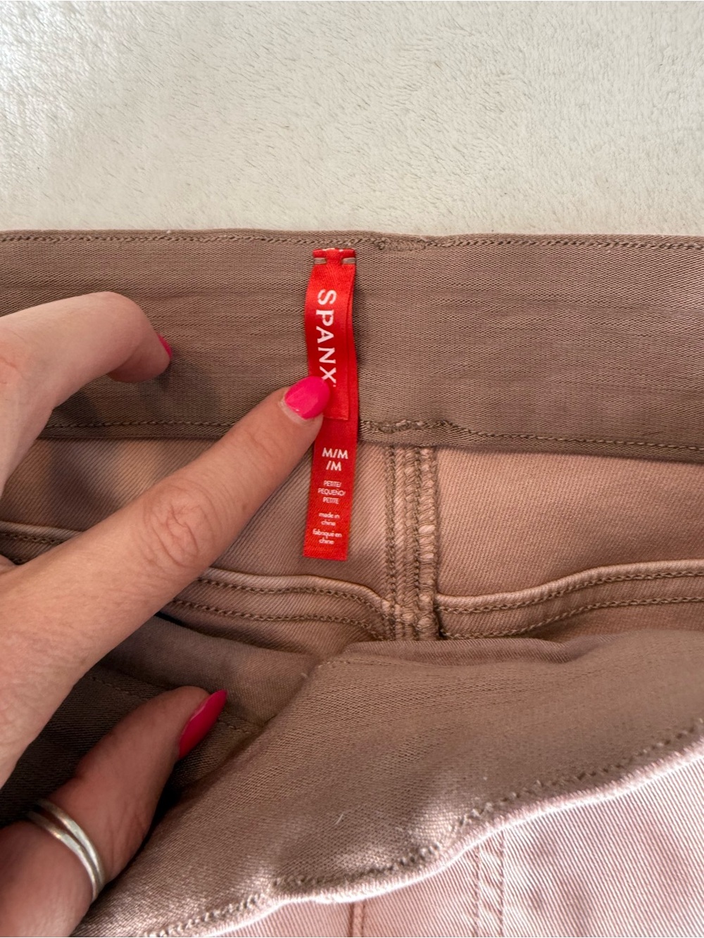 Spanx Muave Twill Cropped Wide-Leg Pants - Picture 7 of 12